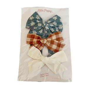 NWT Little Poppy Co Oversized Bow Set